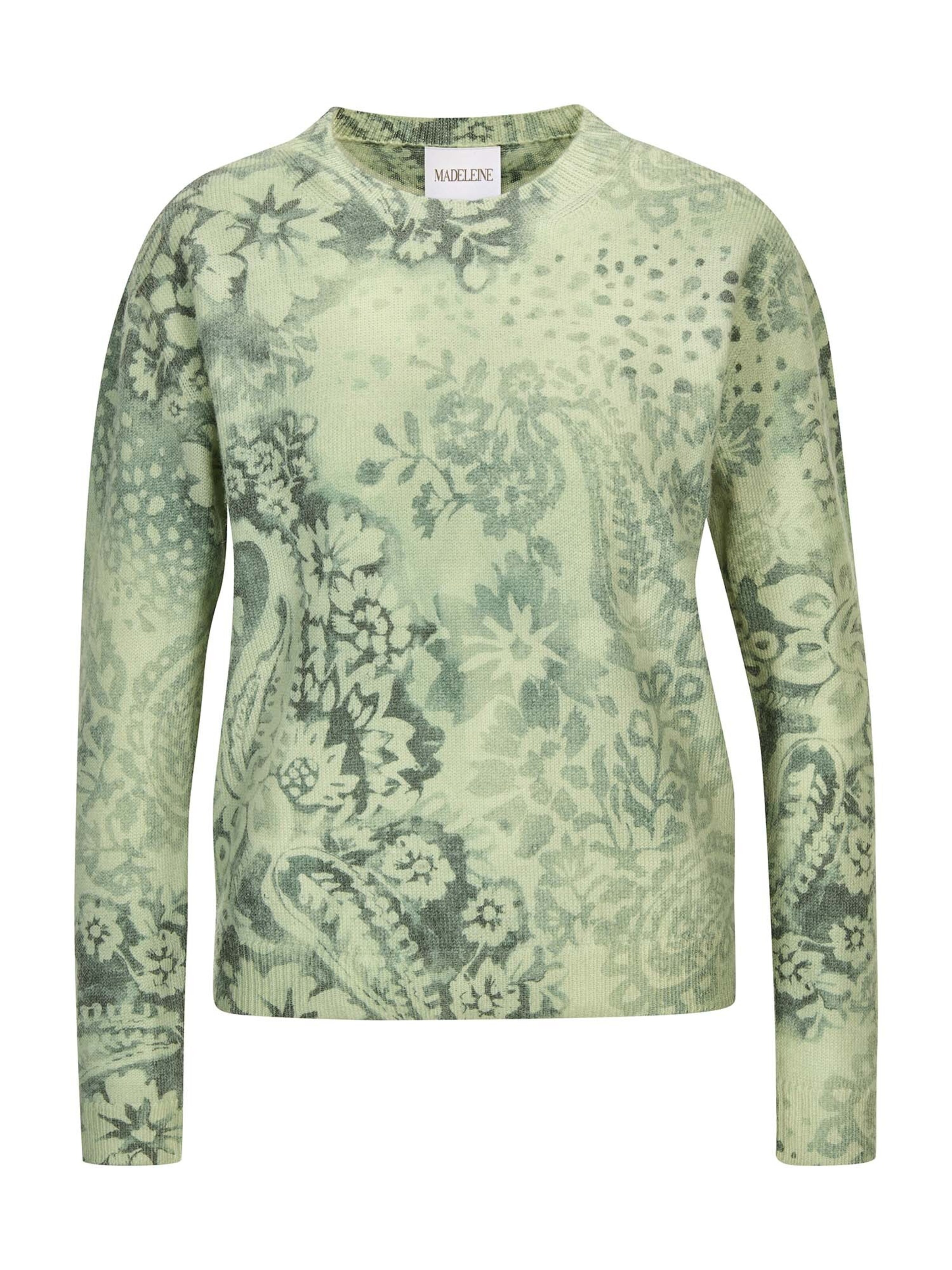 MADELEINE Trui in Groen: voorkant