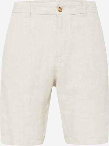 NN07 Regular Chino 'Crown 1196' in Beige: voorkant