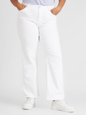 ONLY Carmakoma regular Jeans 'WILLY' i hvid: forside