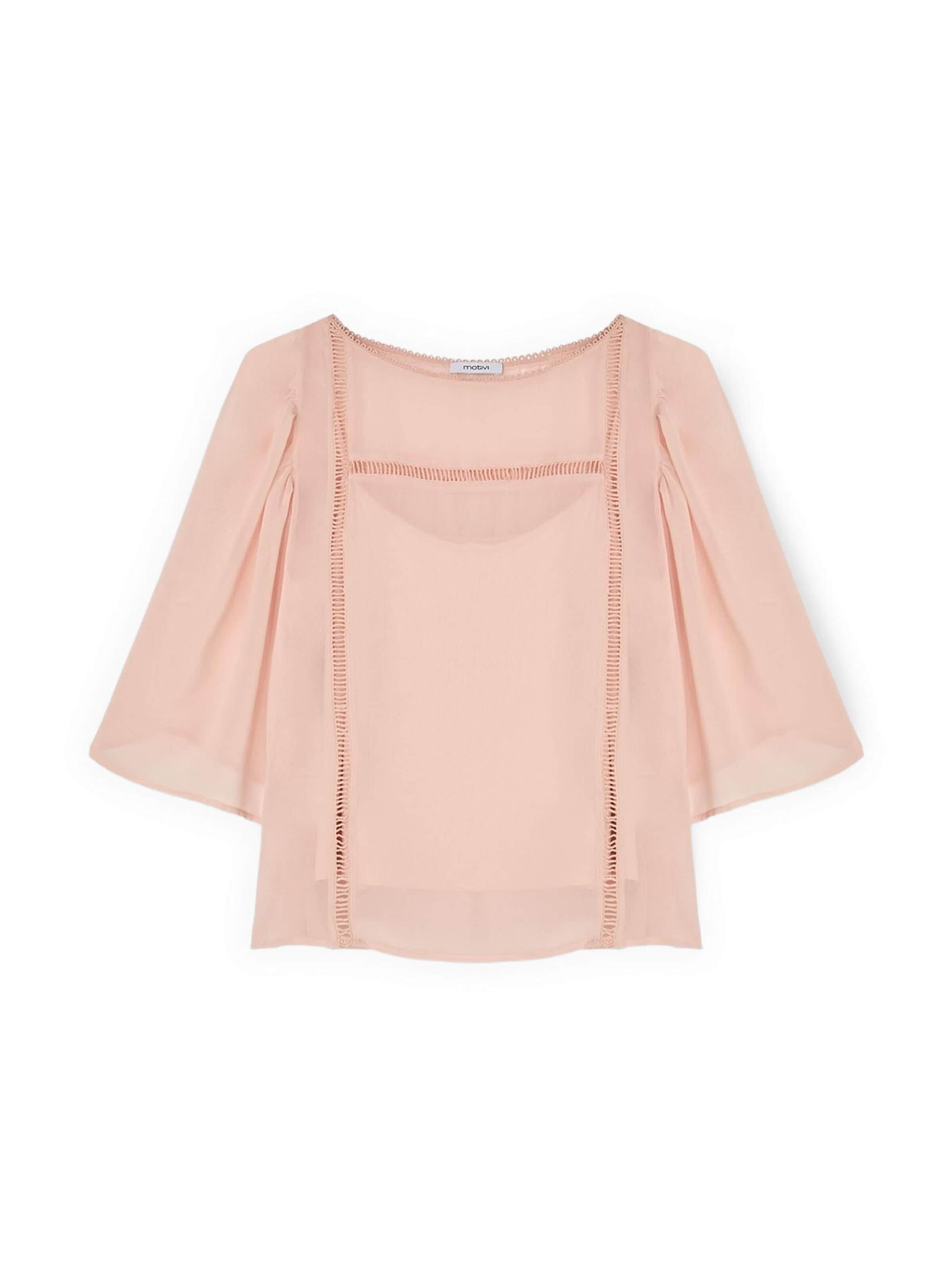 Chemisier MOTIVI en rose : devant