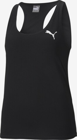 PUMA Sporttop in Zwart: voorkant