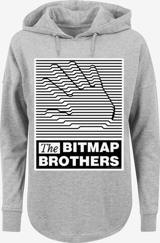 Sweat-shirt 'Bitmap Bros' F4NT4STIC en gris : devant