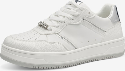 TAMARIS Låg sneaker i silver / vit, Produktvy