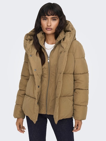 ONLY Winter jacket 'New Sydney Sara' in Brown: front