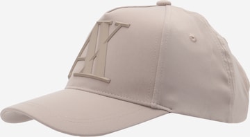 ARMANI EXCHANGE - Gorra en beige: frente