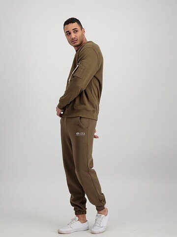 ALPHA INDUSTRIES Regular Pants 'Organics EMB Regular' in Grey