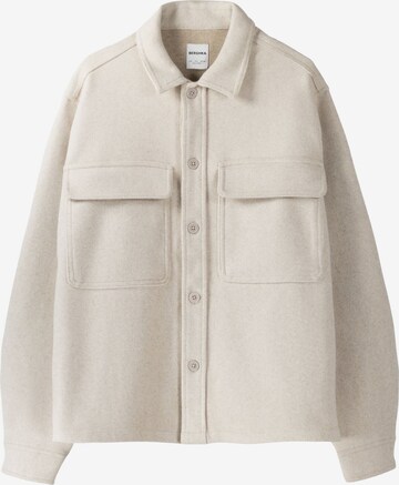 Bershka Between-Season Jacket in Beige: front