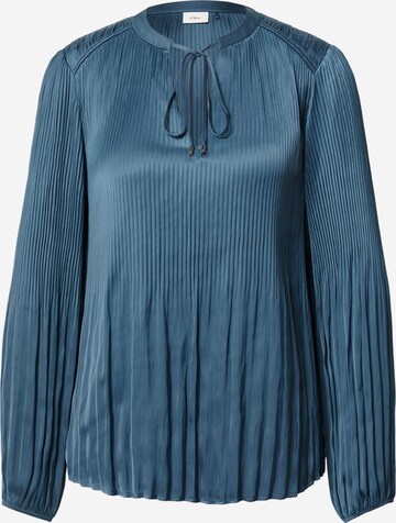 Camicia da donna di s.Oliver BLACK LABEL in blu: frontale