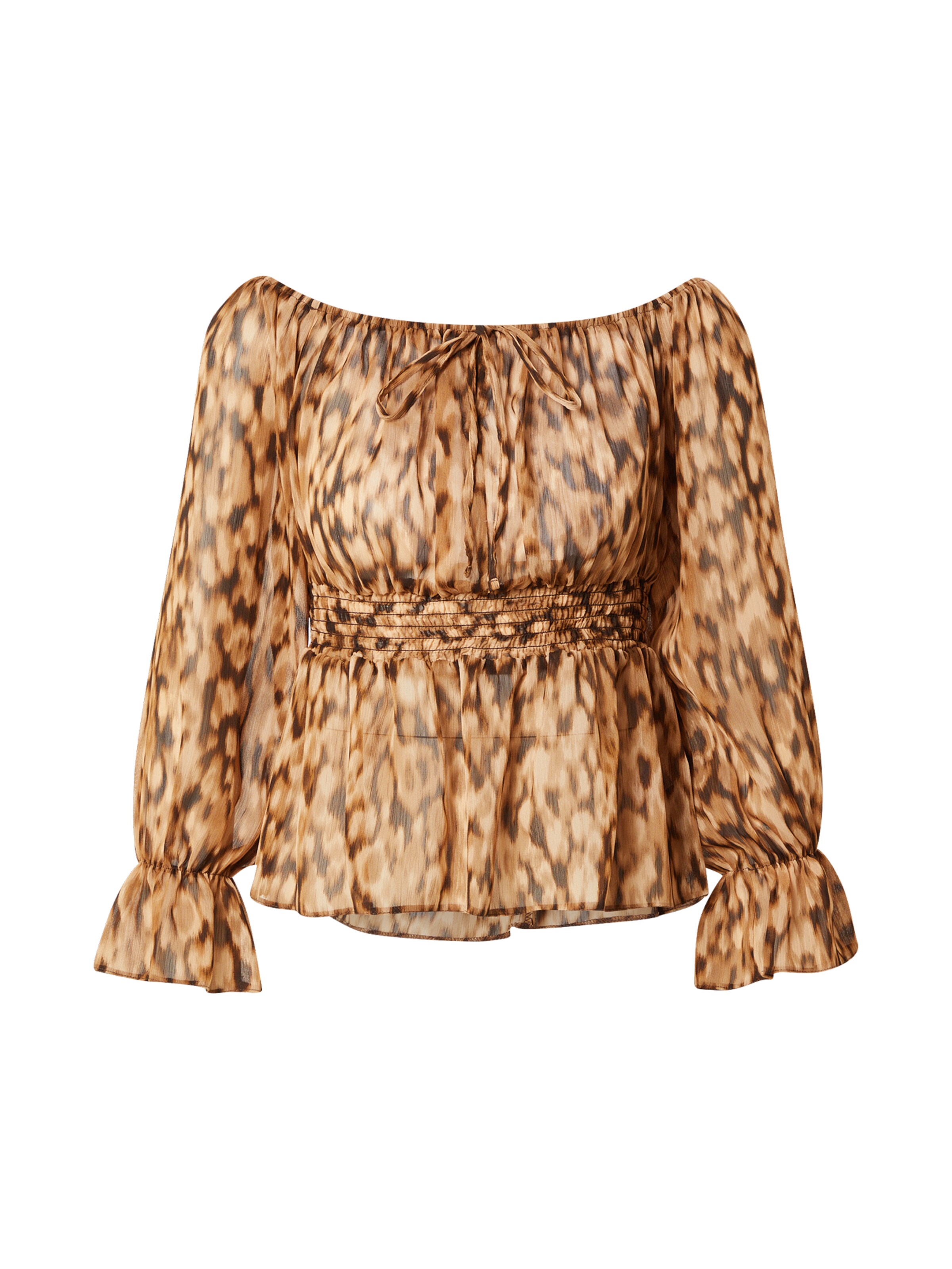 River Island Bluse in Braun: Vorderseite