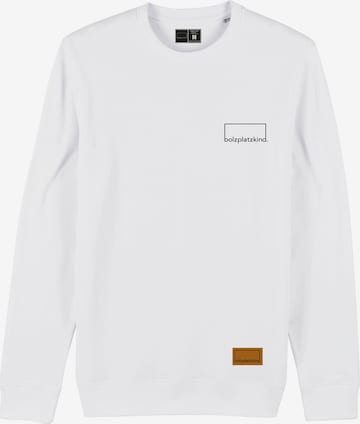 Bolzplatzkind Sweatshirt in White: front