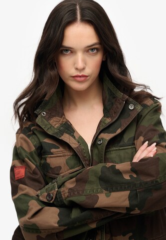 Veste mi-saison Superdry en vert