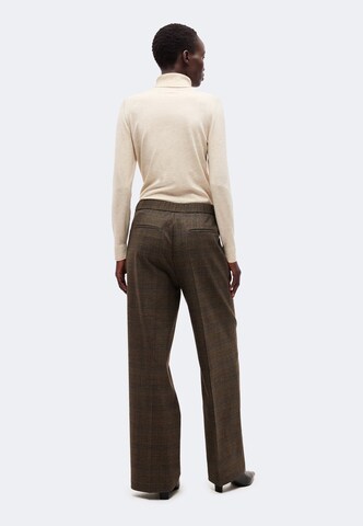Wide leg Pantaloni con piega frontale di MORE & MORE in marrone