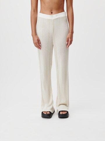 évasé Pantalon 'Melika' LeGer by Lena Gercke en beige : devant