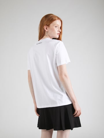 Karl Lagerfeld T-shirt 'Ikonik' i vit