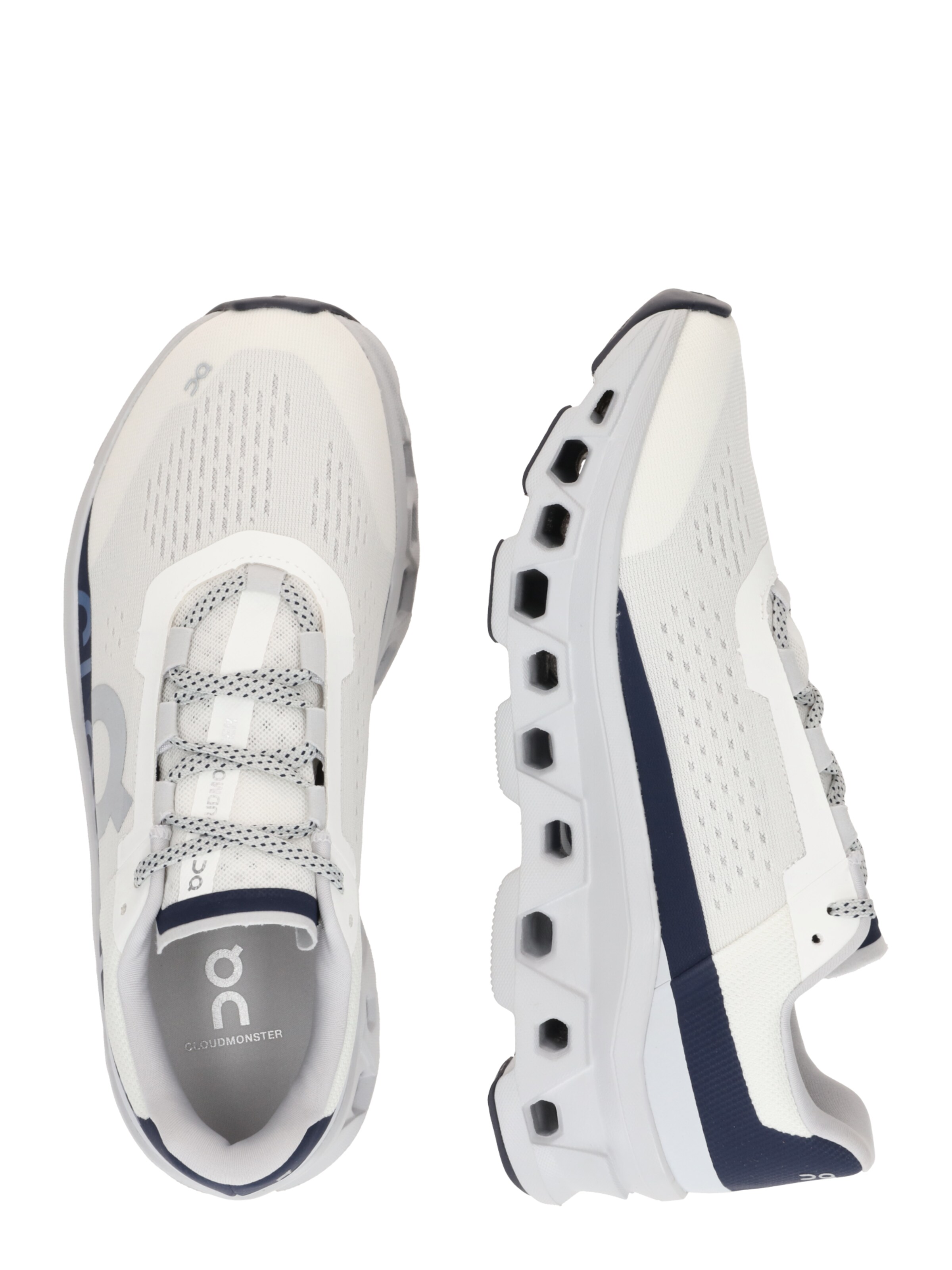Scarpa da corsa 'Cloudmonster' di On in bianco