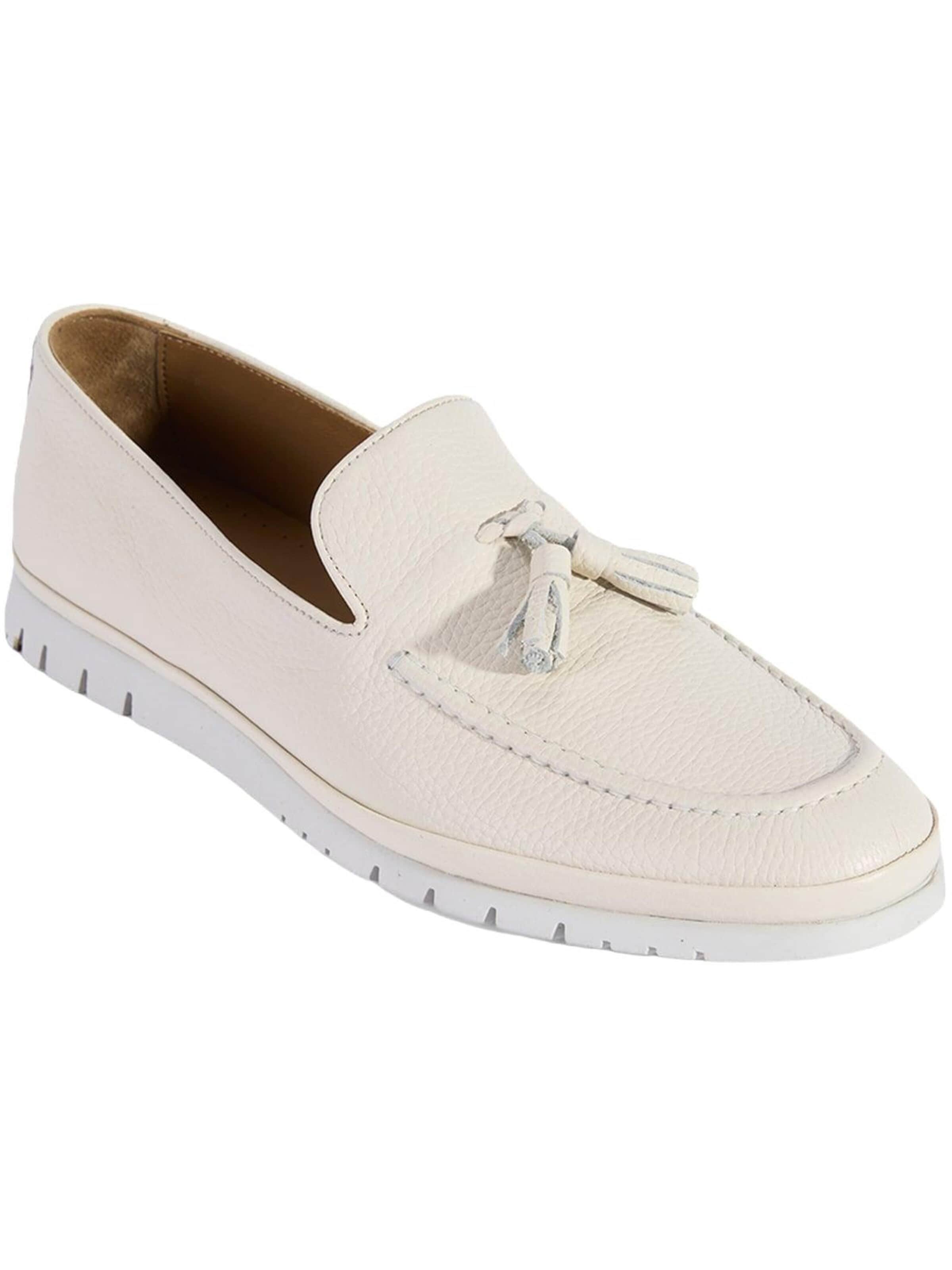 Mocassin 'DESA Herren-Lederslipper mit Quasten' Desa en blanc : devant