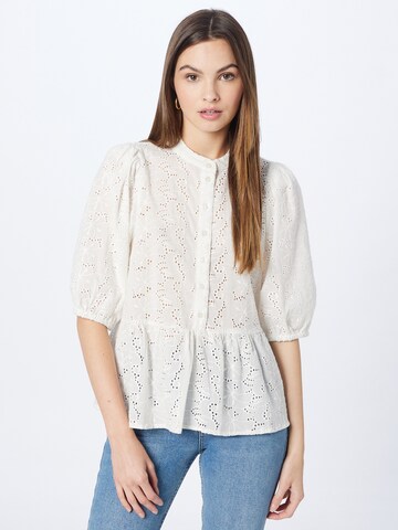 PULZ Jeans Bluse 'HEDVIG' in Weiß: predná strana