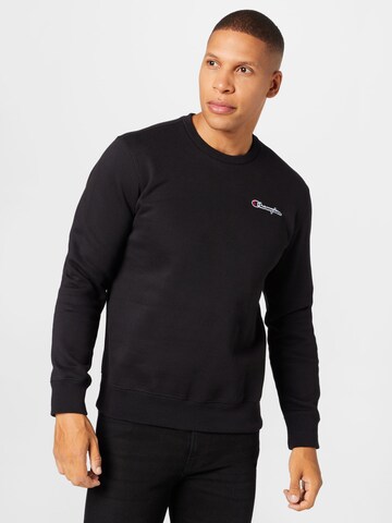 Champion Authentic Athletic Apparel Sweatshirt in Black: front