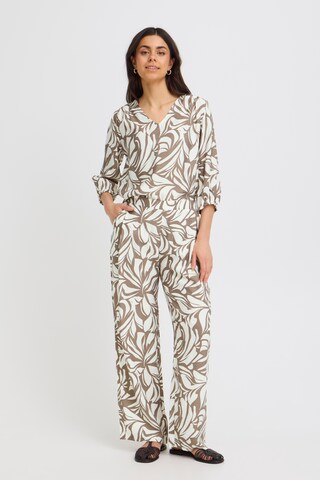 Wide Leg Pantalon 'FRARIANA PA 3' Fransa en beige : devant