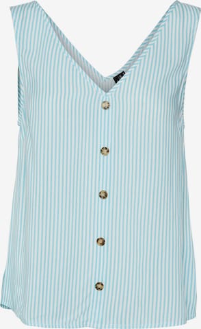 VERO MODA Blouse 'BUMPY' in Blauw: voorkant