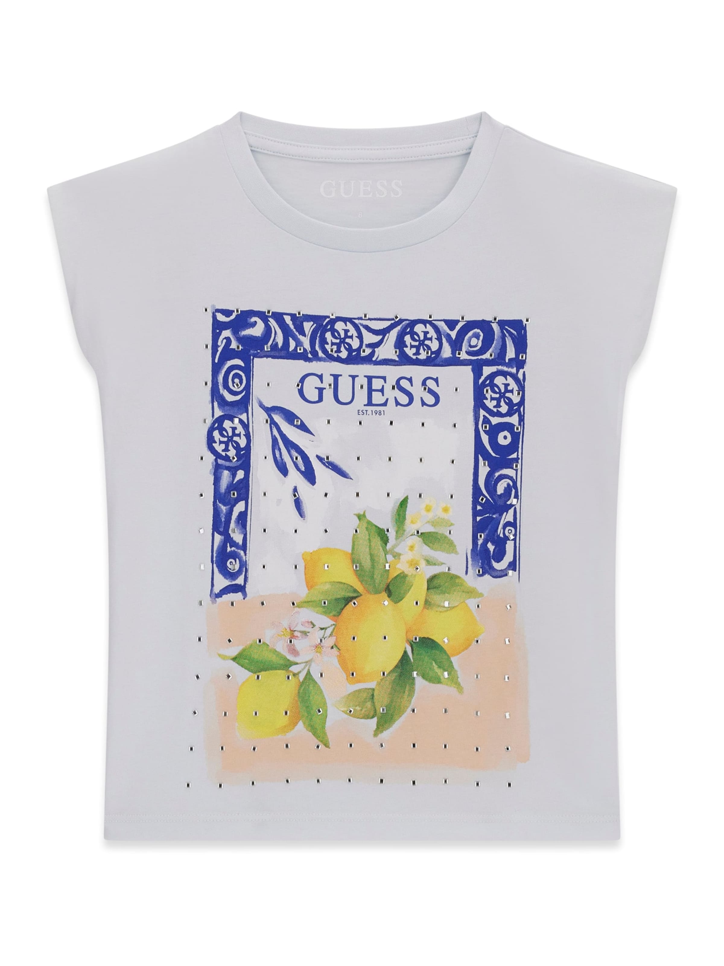 GUESS Shirt in Blauw: voorkant