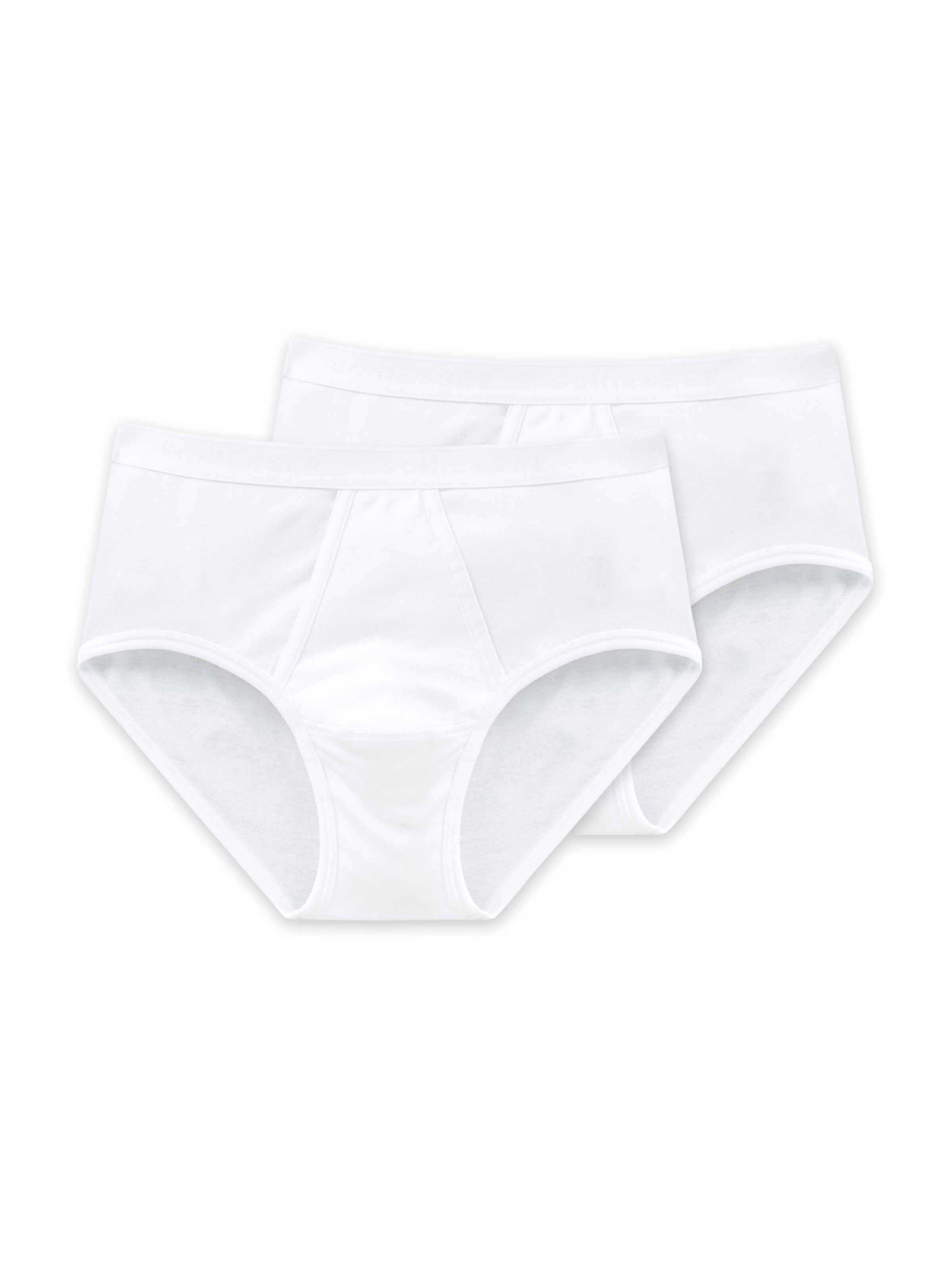 SCHIESSER Slips in Weiß: Vorderseite