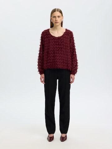 Chemisier 'SLWMyla' SELECTED en rouge