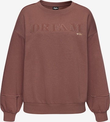 BUFFALO Sweatshirt in Braun: Vorderseite