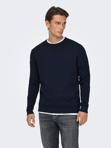 Only & Sons - Jersey 'ONSBerry' en azul: frente