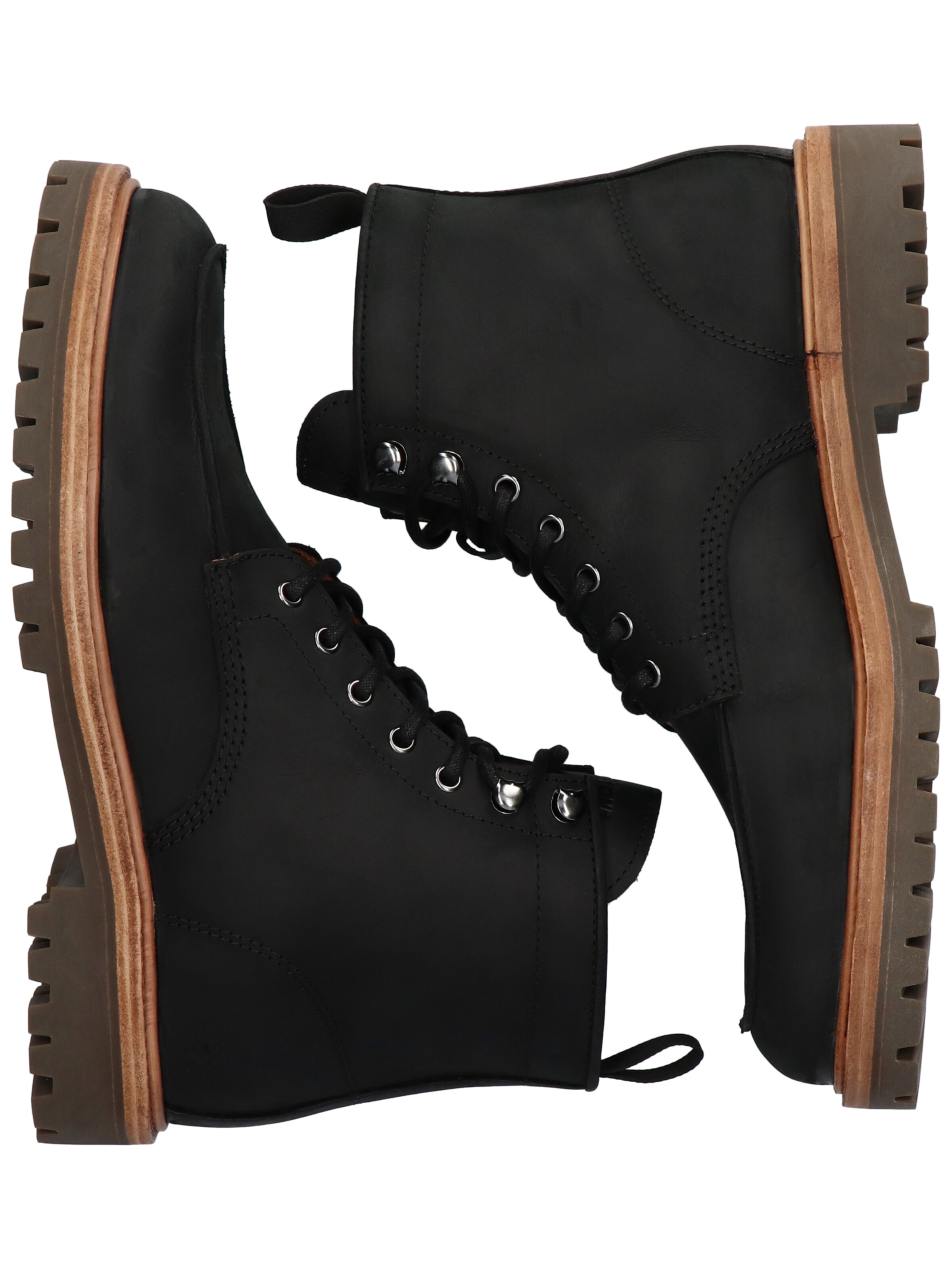 BLACKSTONE Boots med snörning 'Gastown Redford EG570' i svart