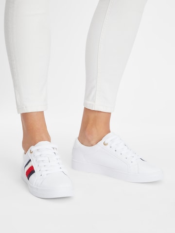 TOMMY HILFIGER Platform trainers in White: front