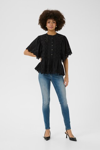 CULTURE Blouse 'Hawaii' in Zwart