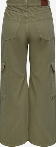 ONLY Wide leg Cargo Pants 'Hope' in Green