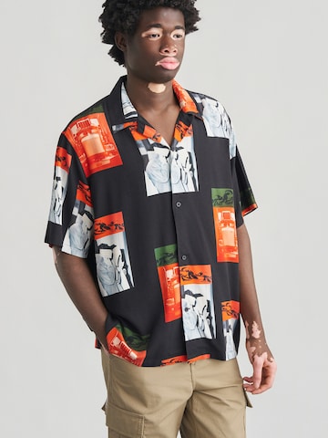 Carhartt WIP Comfort fit Overhemd 'Sean Hamilton' in Zwart