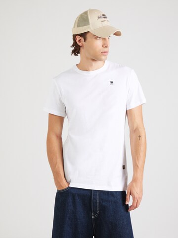 G-STAR Tričko 'Graw' - Biela: predná strana