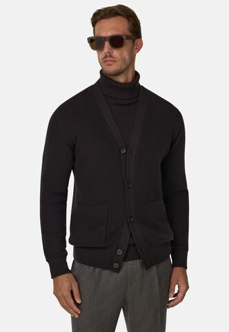 Vestes en maille Boggi Milano en marron : devant