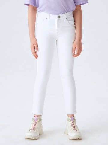 LTB Skinny Jeans 'Amy G' in Wit: voorkant