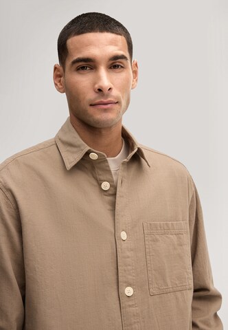 JOOP! Jeans Regular fit Button Up Shirt 'Hadi' in Beige