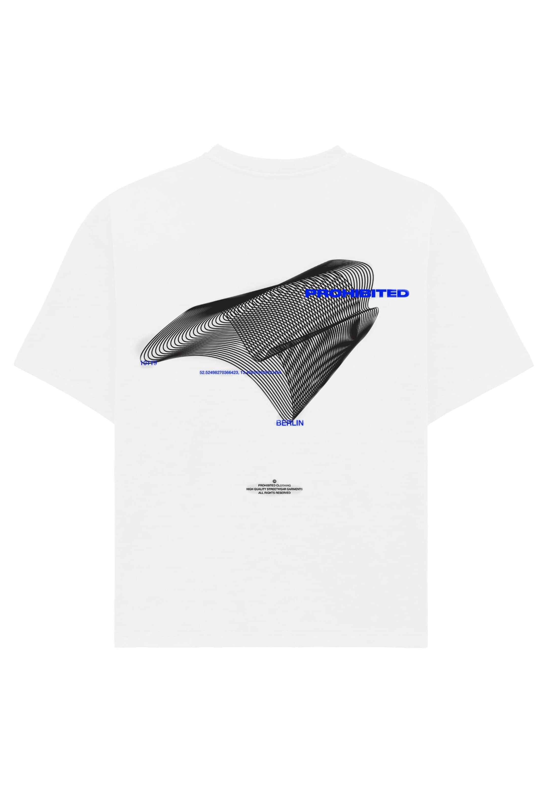 Prohibited Bluser & t-shirts 'Abstract' i hvid