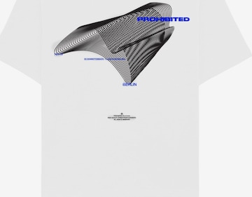 Prohibited Shirt 'Abstract' in White