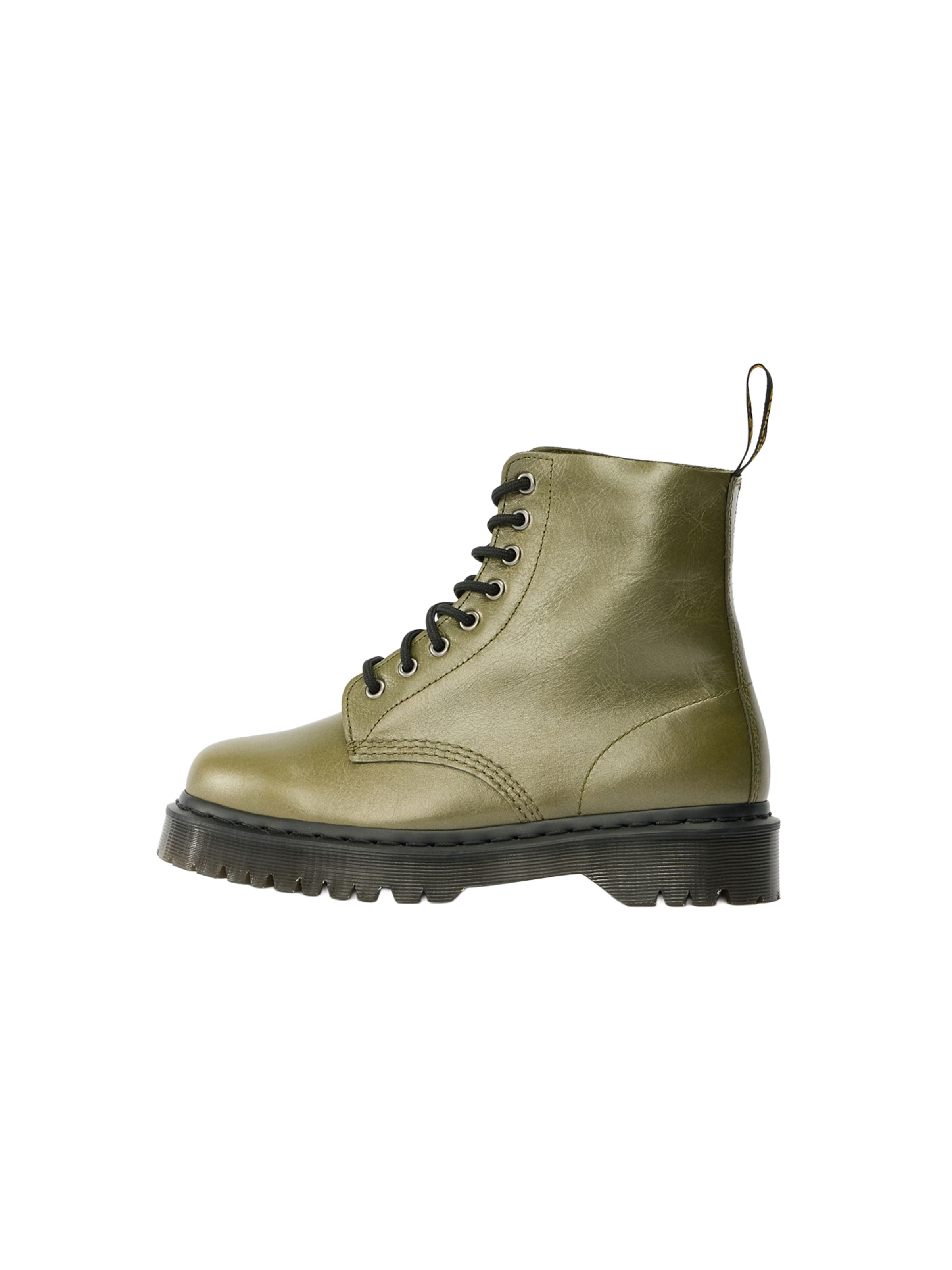 Ghete cu șireturi '1460 Pascal' de la Dr. Martens pe verde: față