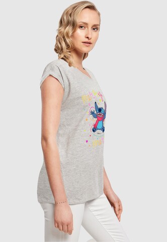 T-shirt 'Lilo And Stitch - Merry Rainbow' ABSOLUTE CULT en gris