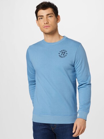 GARCIA Sweatshirt in Blauw: voorkant