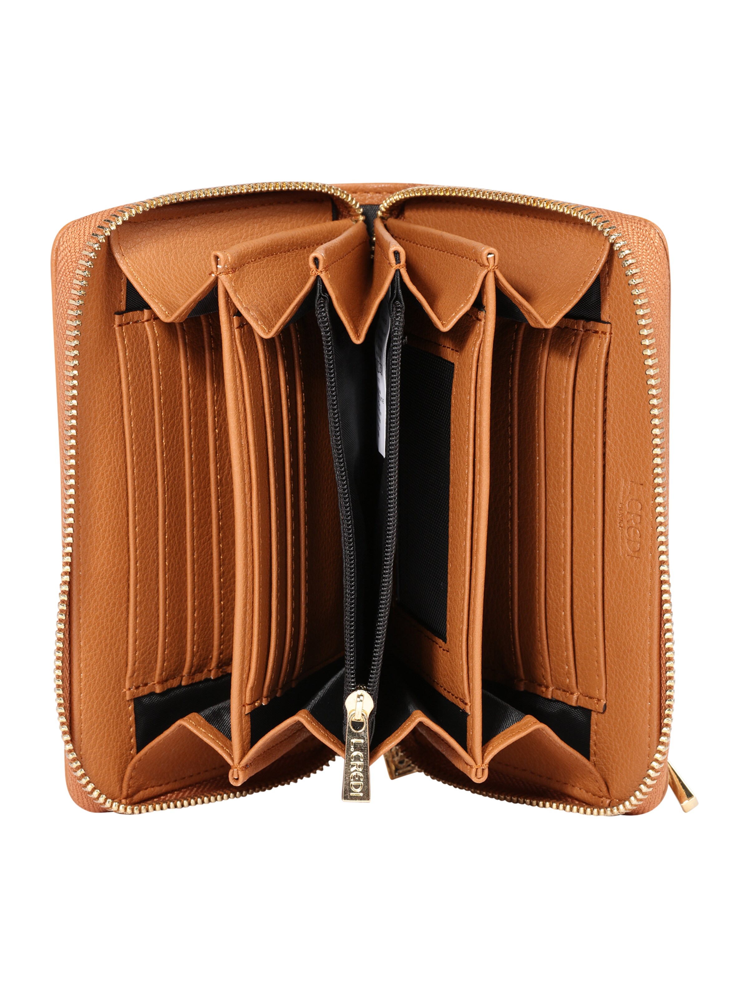 L.CREDI Kukkaro värissä ruskea