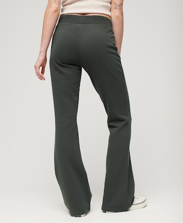 Superdry Flared Pants 'Essential' in Green