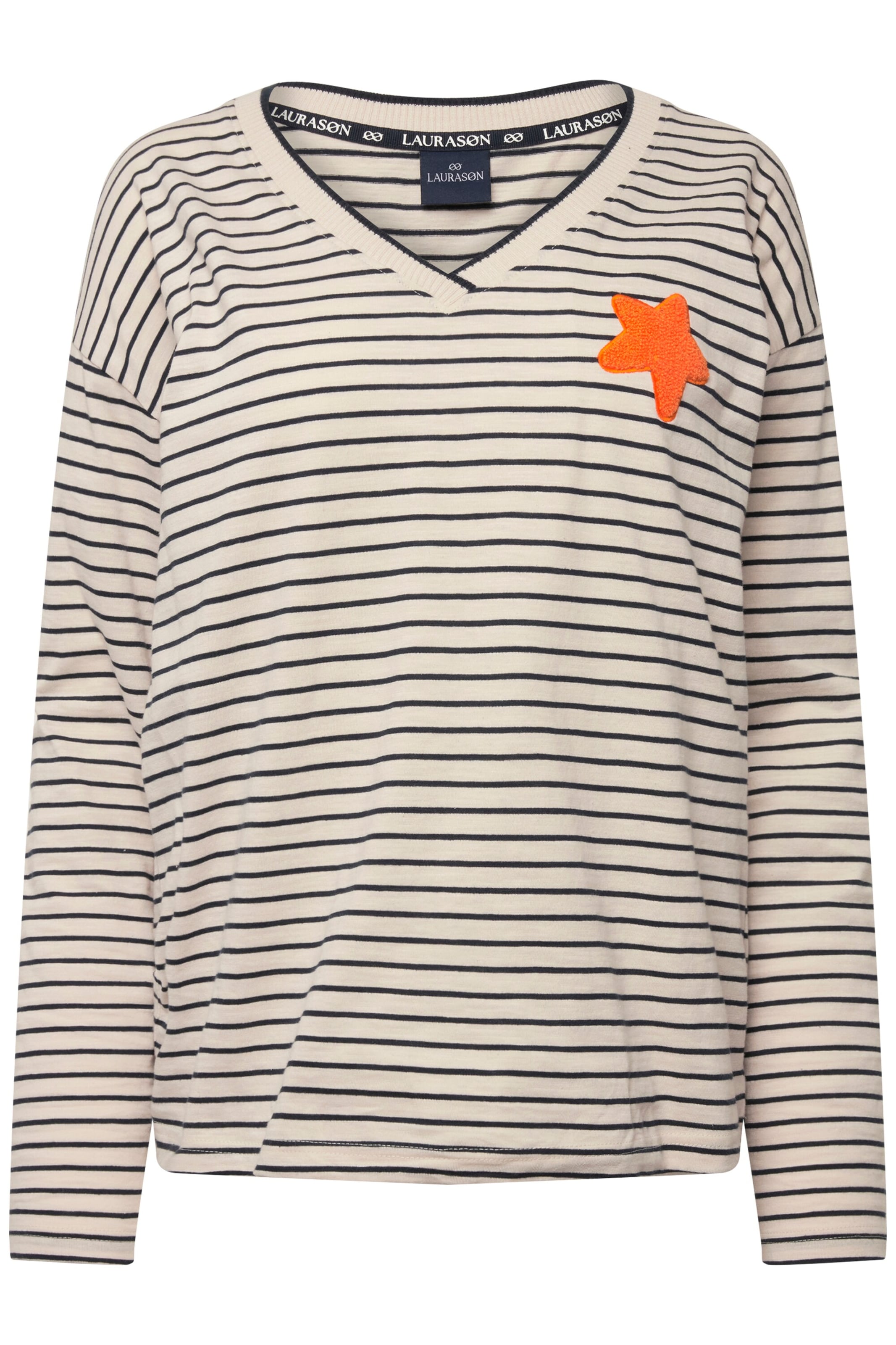 T-shirt LAURASØN en beige : devant