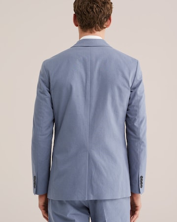 WE Fashion Слим Пиджак в Синий