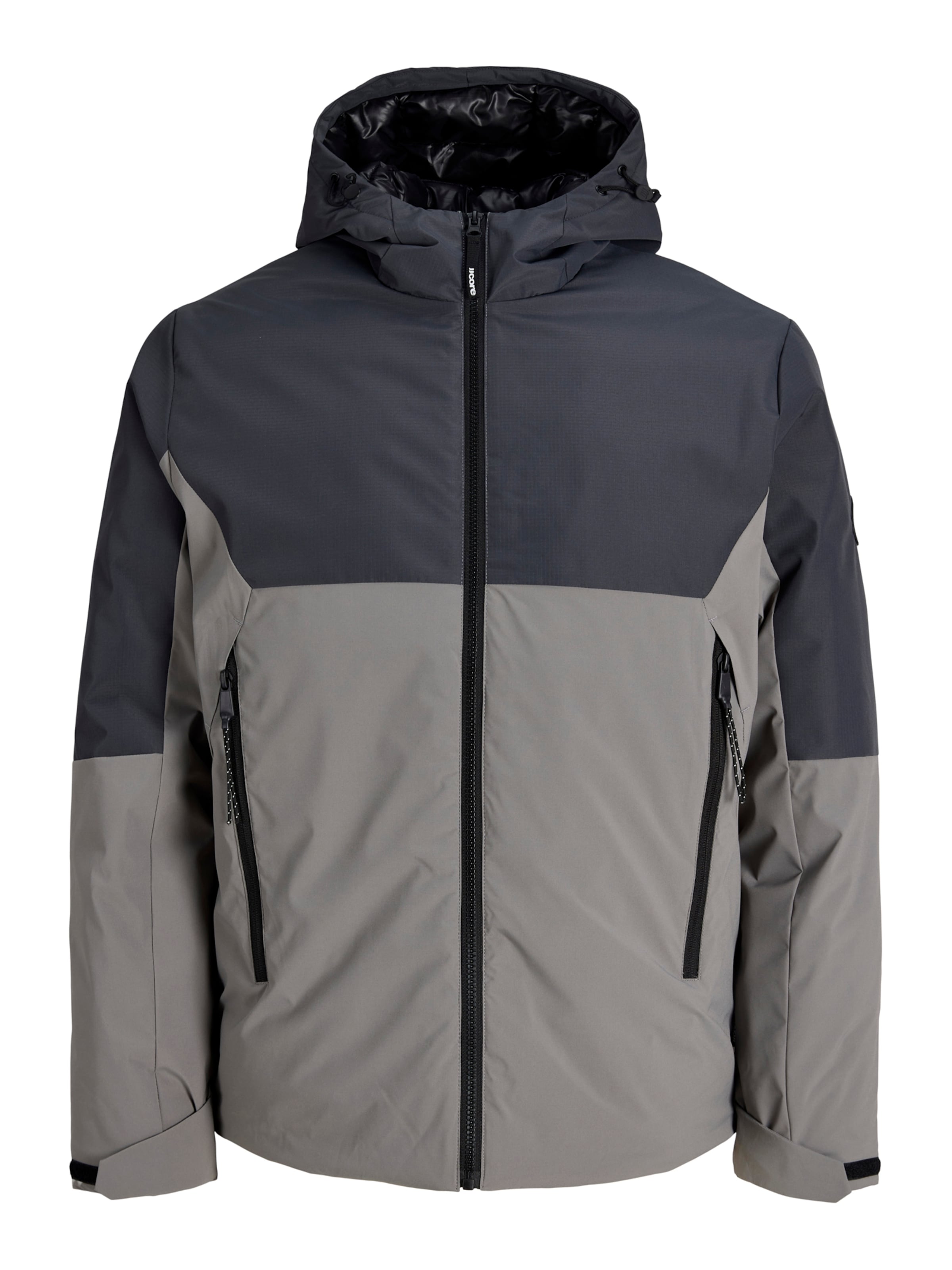 JACK & JONES Prehodna jakna 'JCOCLUB AXEL' v velikosti S  | siva / črna barva, Prikaz izdelka