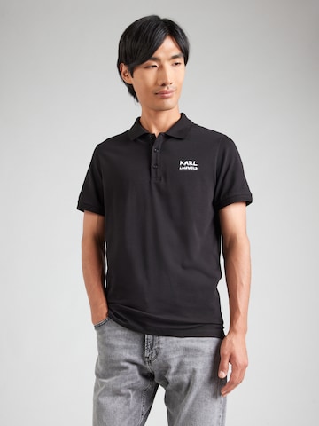 juoda Karl Lagerfeld Marškinėliai: priekis