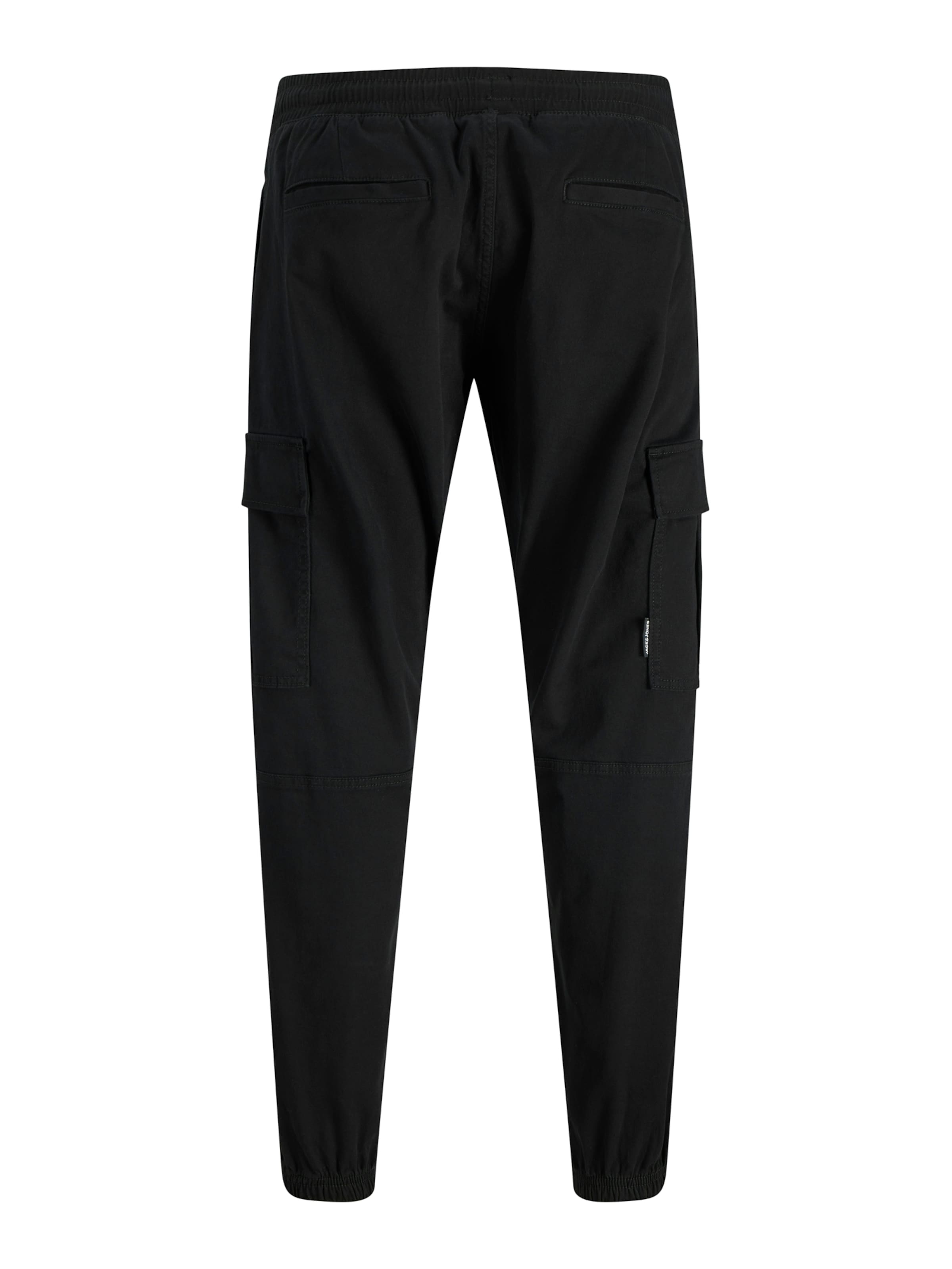 Jack & Jones Plus Tapered Cargo trousers 'JPSTKANE DYLAN' in Black